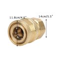 thumbnail image 3 of Water Pipe Quick Joint Pure Copper Conversion M14 To 1/4 Live Connection Joint, 3 of 8
