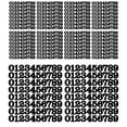 thumbnail image 3 of yuksok 0-9 Continuous Number Stickers 800x for Office Classroom Locker Scrapbooking Black, 3 of 9