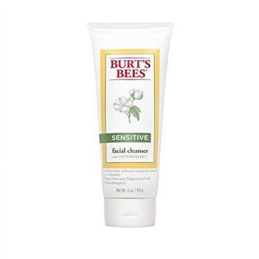 Burt’s Bees® Sensitive Solutions Gentle Facial Cream Cleanser, Daily Face Wash for Sensitive Skin with Aloe,