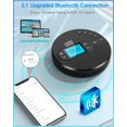 thumbnail image 4 of Sunoony Portable CD Player with Bluetooth, Walkman CD Player with FM Transmitter and Speakers for Car, Rechargeable Discman CD Player with Anti-Skip Protec, 4 of 7