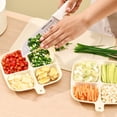 thumbnail image 4 of Dvkptbk Divided Plates For Adults,Divided Plates For Kids Adults Compartment Plates Lightweight Reusable Dinnerware Portion Plastic Plates, 4 of 7