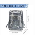 thumbnail image 3 of Sacs à Main/sacs à Dos Transparents en Plastique, Dessus Rabattable, Sac à Dos Transparent en PVC, Sac à Dos Clair Conforme aux Stades avec Sangles Renforcées, Grande Capacité, 3 of 5