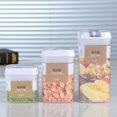 thumbnail image 4 of AHMT Cereal Containers Storage - Airtight Jars with Lids, Food Storage Canister for Kitchen & Pantry, Cereal Dry Food Flour Bin, for Organizer and Storage, Flour, Sugar, Cereal, Rice(0.5L), 4 of 7
