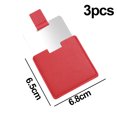 thumbnail image 2 of Hand-held small mirror beauty mirror stainless steel makeup mirror, 2 of 5