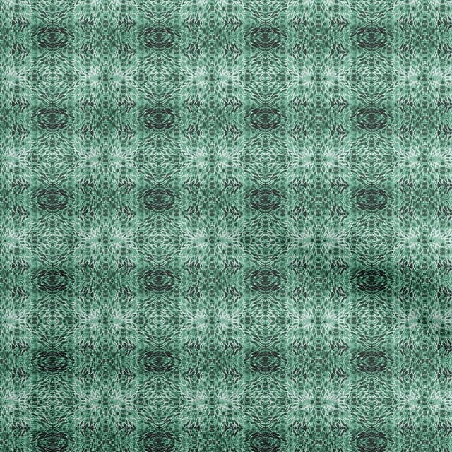 oneOone Tissu Polyester Spandex Vert Motif Animal Tissu au Mètre 56 Pouces de Large
