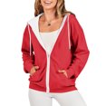 thumbnail image 2 of Timegard Vestes à Capuche Zippées pour Femmes Manches Longues Chandails en Molleton Décontractés Mode Automne avec Poches, 2 of 7