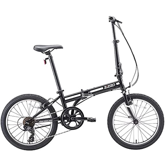 ZiZZO Ferro 20-inch 29 lbs Light Weight Folding Bike (Black)