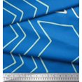 thumbnail image 2 of Soimoi Blue Moss Georgette Fabric Arrow Symbol Print Sewing Fabric Yard 42 Inch Wide, 2 of 5