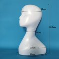 thumbnail image 3 of Abstract Unisex Manikin Head l Necklace Headscarf Scarf Display, 3 of 8