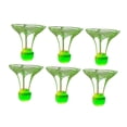 thumbnail image 1 of Almencla 6Pcs LED Badminton Balls Shuttlecocks with Light for Beaches Garden Backyard Green, 1 of 8