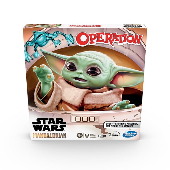 Operation Game: Star Wars The Mandalorian Edition Board Game for Kids Ages 6 and Up, The Child who fans call "Baby Yoda" is Causing Mischief