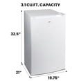thumbnail image 4 of Koolatron 3.1 Cu Ft Upright Freezer, 88L, Adjustable Thermostat for Compact & Efficient Storage, 4 of 8