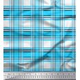 thumbnail image 1 of Soimoi Modal Satin Fabric Gingham Check Printed Fabric 1 Yard 42 Inch Wide, 1 of 3