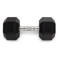 thumbnail image 1 of Weider Haltère Hexagonal en Caoutchouc 35 lb Poignée Moletée Simple Gym à Domicile, 1 of 5