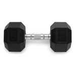 Weider Rubber Hex Dumbbell 35 lb Knurled Handle Single Home Gym