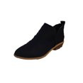 thumbnail image 2 of Chaussures pour Femmes Rétro Couleur Unie Talon Bas Creux Mode Bottes Courtes en Cuir, 2 of 4