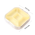 thumbnail image 3 of EGNMCR Travel Vitamin Organizer 5 Compartments Portable Vitamin Organizer Small And Unique Shape Easy To Carry Large Space Capacity Suitable For Outdoor Travel Vitamin Organizer, 3 of 6
