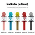 thumbnail image 3 of thinsony Wireless Microphone Bluetooth-compatible Handheld Speaker Home KTV Player Surround Adjustable Battery Colorful Mic Livestreaming Blue, 3 of 7