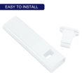 thumbnail image 3 of Uxcell 2 Pack Cord Weight Spare, POM Square Blinds Handle Tensioner, White, 3 of 5