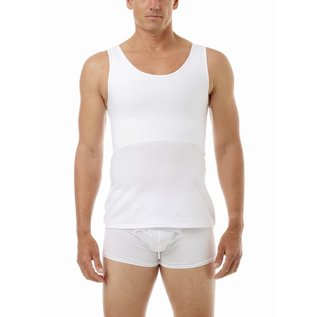 Underworks Cache-Cernes en Coton pour Hommes, Débardeur de Compression avec Lien à la Poitrine