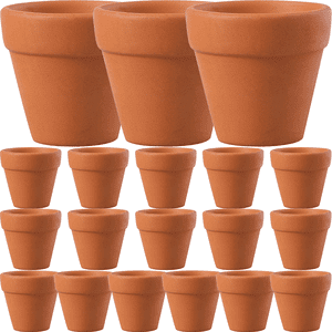 20 Pcs Terra Cotta Pots Terracotta Planters Intérieur Pots Plantes Bonsai Pots Céramique Pot d'argile Pots de planter Plantes Succulentes