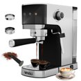 thumbnail image 1 of WHALL Cafetière à Écran Tactile 20 Bars, avec Buse Vapeur Mousseur à Lait, Machine à Expresso en Acier Inoxydable, 1 of 7