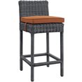 thumbnail image 2 of Modway Summon Tabouret de Bar de Patio 28 Pouces en Toile Toscane, 2 of 2