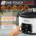 thumbnail image 5 of Gourmia 4.5 QT Programmable Slow Cooker, 5 Presets, Keep Warm, White, 5 of 5