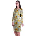 thumbnail image 4 of Moomaya Womens Full Sleeve Printed Midi Length Printed Bodycon Dress, 4 of 6