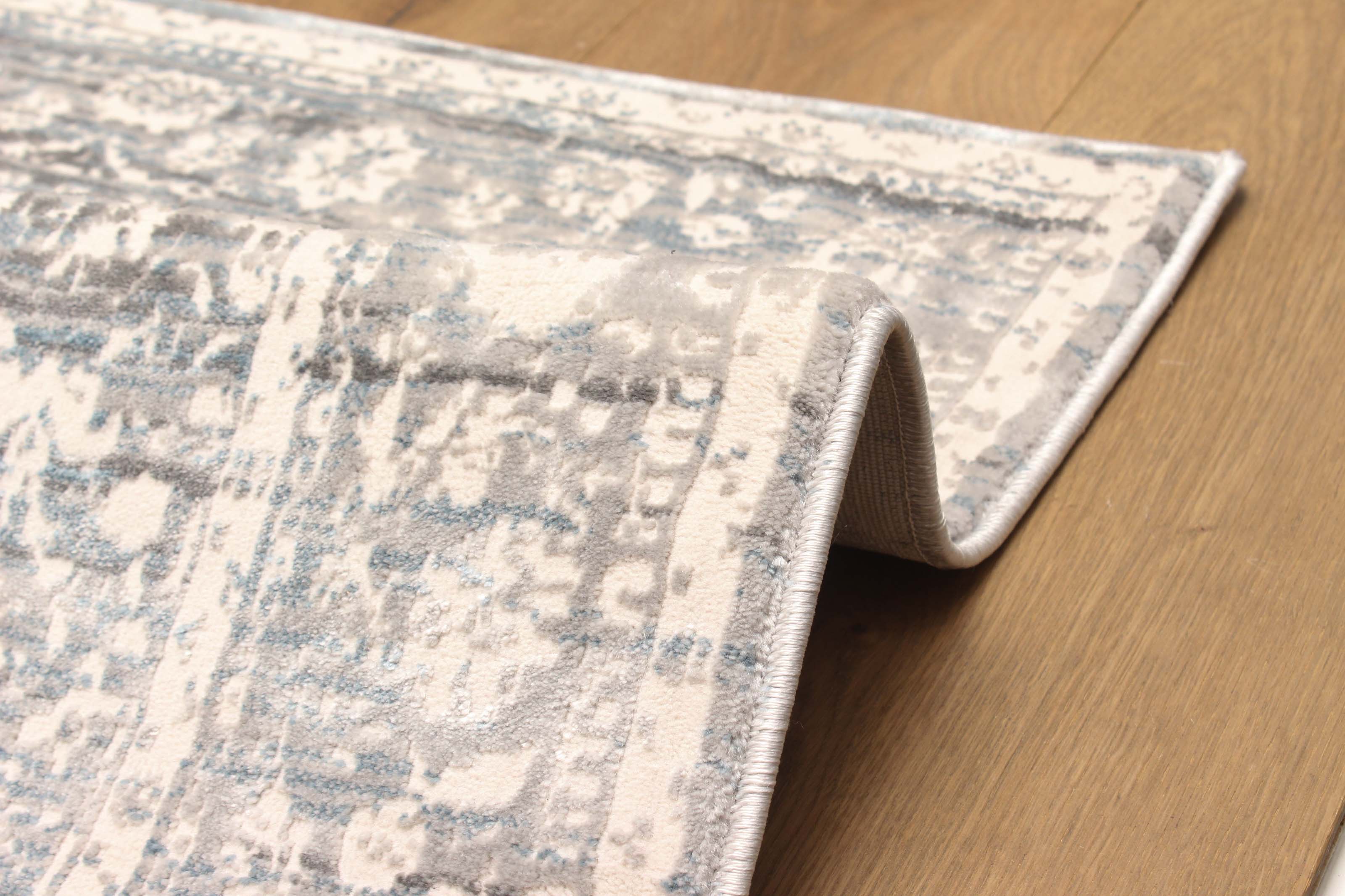ECARPET Layla Cream, Grey Rug