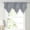 Gray #15, variant on Collections Floral Sheer Lace Shade Window Curtain With Scalloped Edges And Rod Pocket Top For Easy Hanging