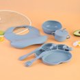 thumbnail image 2 of DEBGFS 1 Set/8pcs Baby Feeding Set Includes Suction Bowl & Plate  Baby Spoon & Fork  Sippy Cup With Lid | Baby Feeding Supplies, 2 of 7