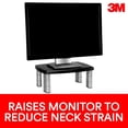 thumbnail image 3 of 3M™ Adjustable Monitor Stand, MS80, black and silver, 3 of 6