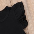 thumbnail image 3 of EYIIYE Baby Girl Ruffle Sleeve T-Shirt Top Basic Tee Summer Outfit, 3 of 4