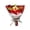 511_Red, variant on Modern Home Decor, Knitted Wool Flower Bouquet: A with Fresh Floral Charm