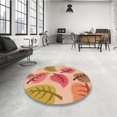thumbnail image 4 of Ahgly Company Tapis Rectangulaire Lavable en Machine Intérieur Transitionnel Jaune Orange, 3 Pieds x 5 Pieds, 4 of 7
