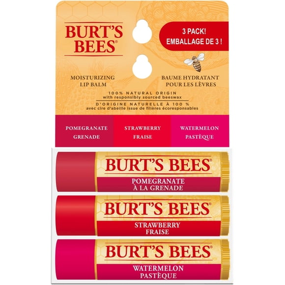 Burt's Bees 100% Natural Origin Moisturizing Lip Balm, Superfruit Mix 3pk