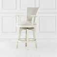 thumbnail image 2 of Williams 27" Swivel Counter Height Bar Stool Oak Wood Frame White Pepper, 2 of 6