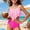 Hot Pink, variant on Teen Girls Swim Suits Girls Swimsuit with Shorts Two Piece Bikini Sets Teen Girl Bathing Suits for Teens 15-16 Years