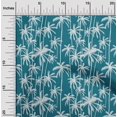 thumbnail image 2 of oneOone Polyester Spandex Teal Blue Fabric Tropical Tree Sewing Material Print Fabric By The Yard 56 Inch Wide, 2 of 4