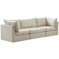 thumbnail image 1 of Meridian Furniture Jacob Sofa Modulaire en Velours Crème, 1 of 10