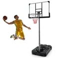 thumbnail image 1 of Costway 64"-79" Height Adjustable Poolside Basketball Hoop Goal System with44" Backboard, 1 of 10