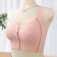 thumbnail image 2 of Timegard Front Closure Bras for Women Flower Lace Wireless Full Coverage Back Smoothing Comfortable Bra, 2 of 4