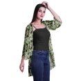 thumbnail image 3 of Moomaya Viscose Georgette Printed Short Shrug Long Sleeves Cardigans For Women, 3 of 5