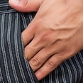thumbnail image 4 of Ceisia Pantalon Habillé en Coton à Rayures Rétro Droit Décontracté pour Homme, Cadeau, Doux, Structuré, Mince, à Rayures, Multicolore, 4 of 7