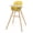 Yellow, variant on Babyjoy 3 in 1 Convertible Wooden High Chair Baby Toddler Highchair w/ Cushion Beige