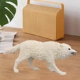thumbnail image 4 of HILABEE Figurines Réalistes de Loup d'Action Créatures Miniatures pour Enfants Cadeau Éducatif Blanc, 4 of 9