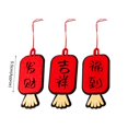 thumbnail image 1 of 1 Set Chinese Knot Decor Waterproof Auspicious Sign Bright Color Good Fortune Red Knot Pendant for Chinese New Year, 1 of 8