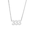 thumbnail image 1 of Pendentif Collier Numéro d'Ange Plaqué Or/argent Collier en Acier Inoxydable Bijoux pour Femmes, 1 of 8