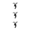 thumbnail image 3 of Wweixi Coat Hooks Easy To Install And Wide Application For Added In Daily Life black (deer) 3Set, 3 of 6